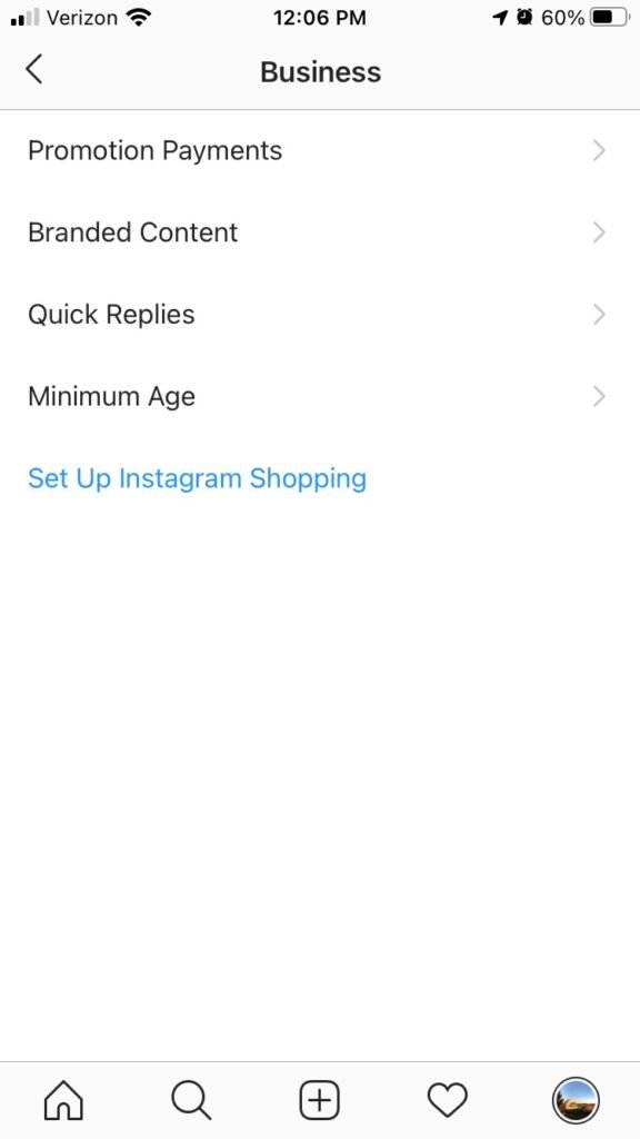 Approvals option on instagram
