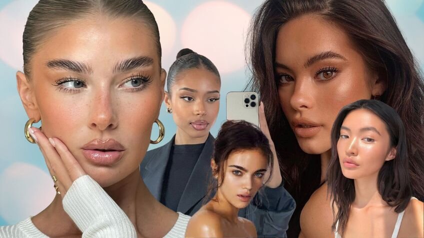 It girl aesthetic makeup no-makeup looks