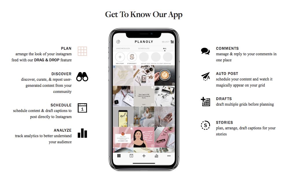 Social media planner app