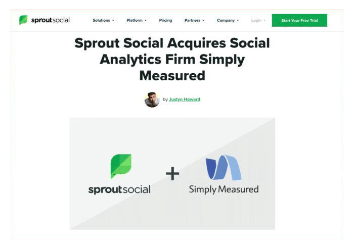sprout social + Simply Measured Instagram App for Business