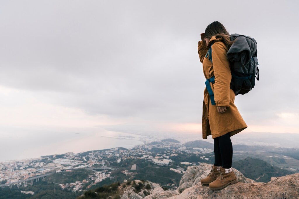 a woman on a travel and self discovery journey