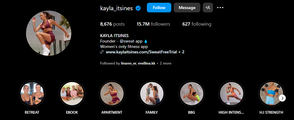 Instagram highlight covers kayla