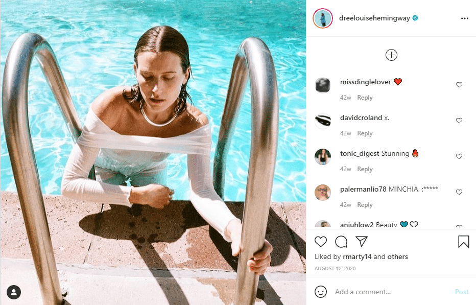 dree hemingway instagram models
