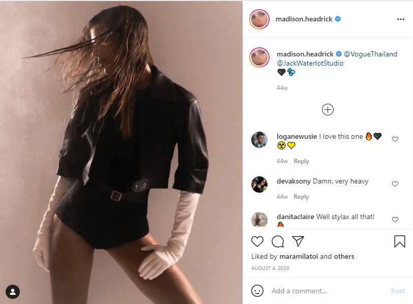 madison headrick instagram models