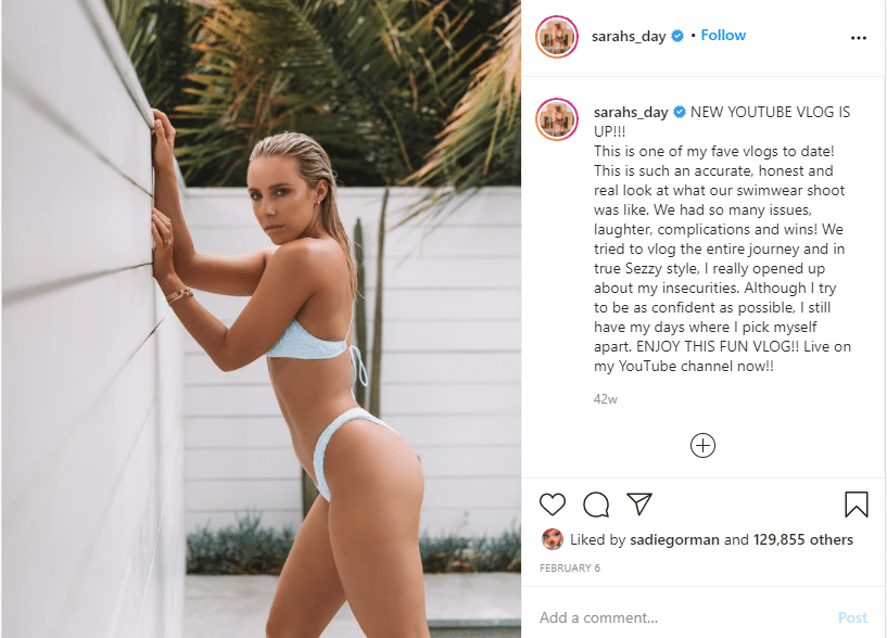 Sarah Stevenson is an iconic Instagram fitness influencer and YouTuber. 