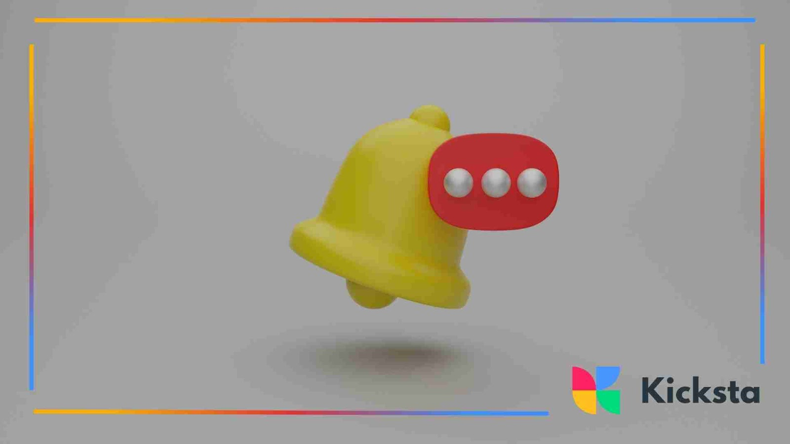 Yellow notification bell with red alert badge representing Instagram notifications in 2025.