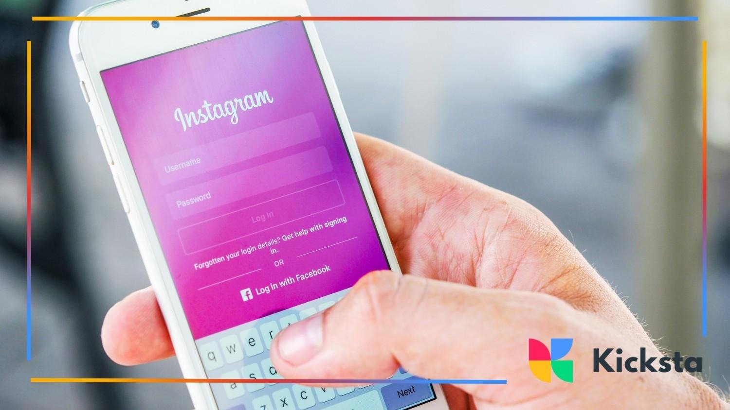 Instagram Login Screen on Smartphone